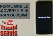 General mobile discovery 2 mini ekran değişimi