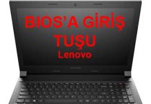 Lenovo B50 notebook’ta biosa nasıl girilir